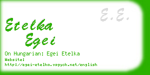 etelka egei business card